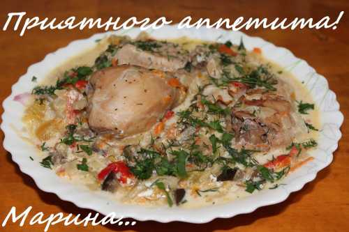 Рецепт курицы в сметане  в мультиварке, секреты