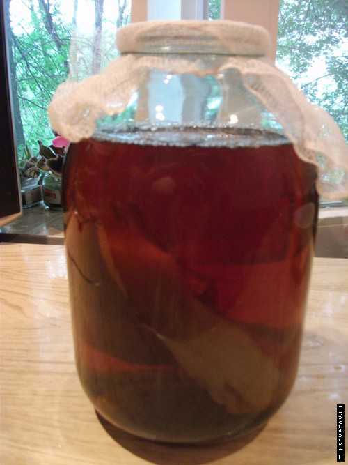 Следующий этап разделение простокваши и гриба