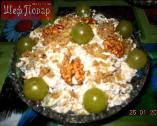 Корень сельдерея штуки, Бананы штука, Морковь штуки, Зеленый горошек столовые ложки, Картофель штуки, Салат айсберг по вкусу